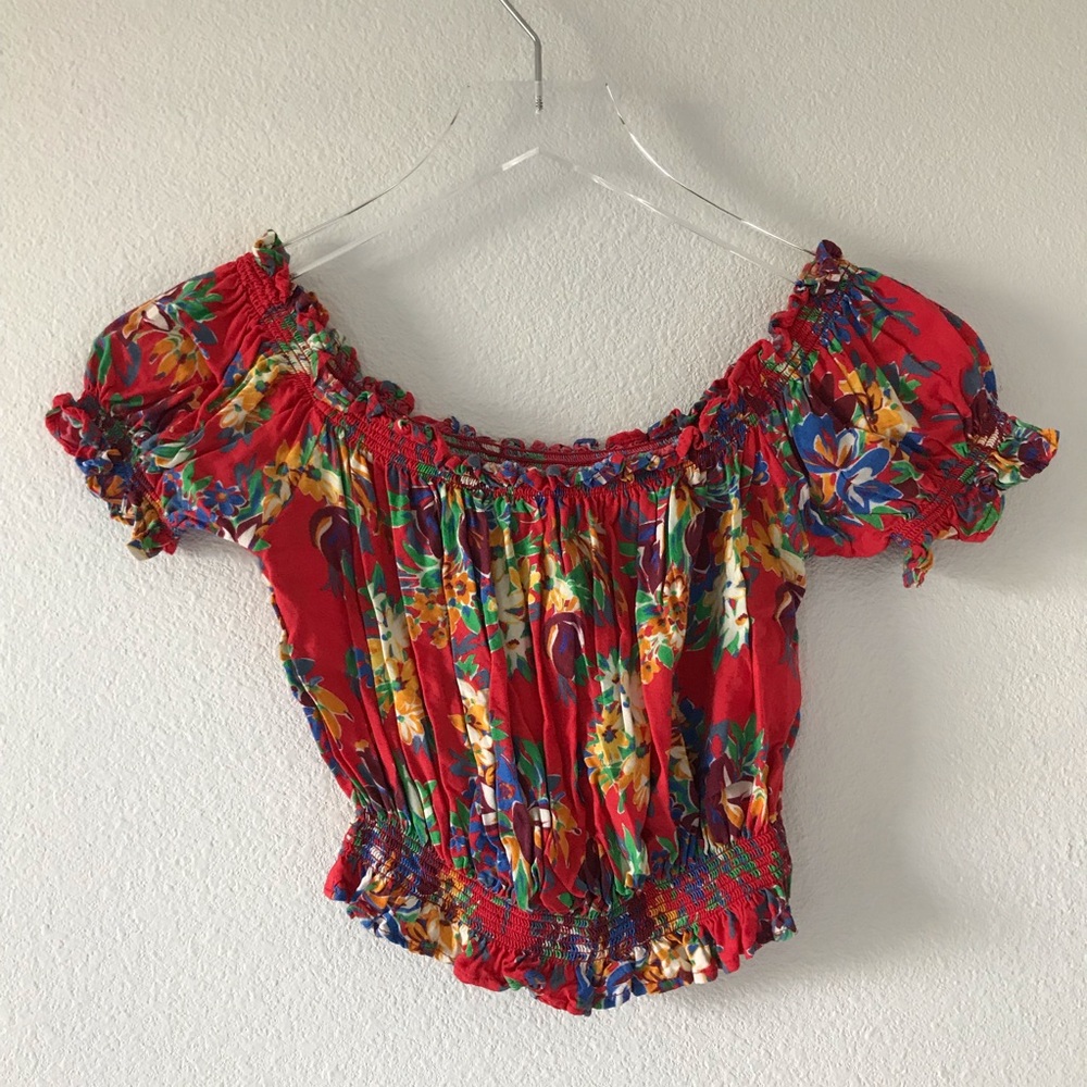 Floral crop top